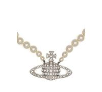 Vivienne Westwood row-pearl orb-charm necklace - White One Size