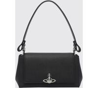 VIVIENNE WESTWOOD Saffiano Synthetic Leather Shoulder Bag with Orb Logo