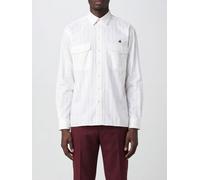 VIVIENNE WESTWOOD Short-Sleeved Cotton Shirt with Embroidered Orb Logo - Size: 48 - male