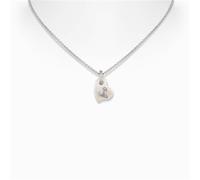 Vivienne Westwood Silver Florentia Pearl Heart Necklace