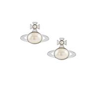 Vivienne Westwood Silver Gaby Pearl Orb Studs - Silver