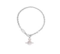 Vivienne Westwood Silver Jordana Pink Orb Bracelet - Silver