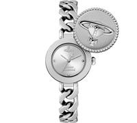 Vivienne Westwood Silver Orb Button Round Button Watch - Silver