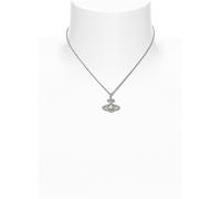 Vivienne Westwood Silver + Pearl Olympia Necklace - 42cm