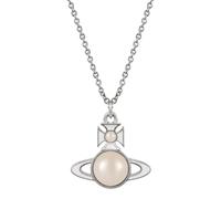 Vivienne Westwood Silver Tillya White Pearl Orb Necklace - Silver