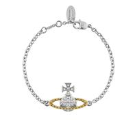 Vivienne Westwood Silver Two Tone Mayfair Bas Relief Bracelet - Silver