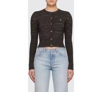 VIVIENNE WESTWOOD Slim Fit Jersey Cardigan with an Embroidered Orb Logo - Size: XS - female