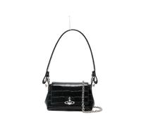 Vivienne Westwood small Hazel logo shoulder bag - Black One Size
