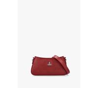 VIVIENNE WESTWOOD Tasha Mini Croc Embossed Red Leather Shoulder Phone