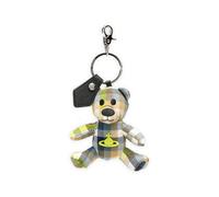 Vivienne Westwood Teddy Bear Tartan keyring - Blue One Size