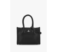 VIVIENNE WESTWOOD Troy Small Black Leather Tote Cross-Body Size: One S