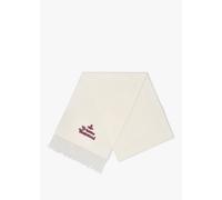 VIVIENNE WESTWOOD Unisex Embroidered White Wool Scarf Size: One Size,