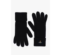 VIVIENNE WESTWOOD Unisex Sporty Black Wool Gloves Size: L/XL, Colour: