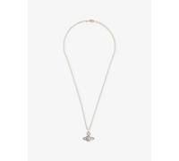 Vivienne Westwood Vivienne Westwood Carmela Platinum-Plated Brass Necklace Antique Platinum White