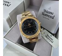 Vivienne Westwood VV228BKGD Mall 36mm Gold/Black Watch New W/ Box, Tags, Manual