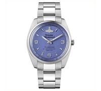 Vivienne Westwood Silver + Blue Penning Watch - Silver