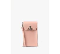 VIVIENNE WESTWOOD Women's Orb Pink Phone Cross Body Bag Size: One Size, Colour: Pink Fabric