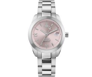 Vivienne Westwood Women's Pink Dial & Stainless Steel Bracelet Watch