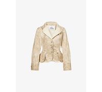 Vivienne Westwood Womens Vivienne Westwood Bettina Fitted Denim Jacket Washed Beige M