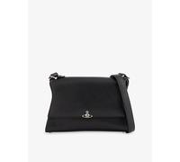 Vivienne Westwood Womens Vivienne Westwood Bianca Small Leather Shoulder Bag Black/Dark Silver