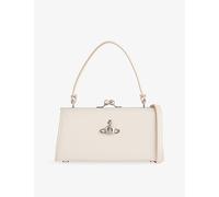 Vivienne Westwood Womens Vivienne Westwood Doll XL Frame Faux-Leather Top-Handle Bag White