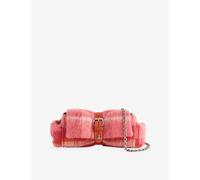 Vivienne Westwood Womens Vivienne Westwood Hazel Treasure Wool-Blend Clutch Fraser Pink