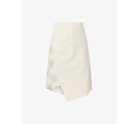 Vivienne Westwood Womens Vivienne Westwood Infinity Tartan Cotton Midi Skirt Cream 12