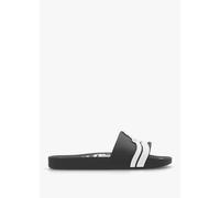 VIVIENNE WESTWOOD x Melissa Black Contrast Orb Beach Sliders Size: 36, Colour: Black Patent