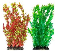 Vivifying Aquarium Artificial Plants, 2 Pack 25cm/9.8inch Tall Plastic Plants for Fish Tanks