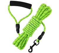 Vivifying Dog Lead, 20FT Reflective Long Line Dog Lead for Outside, Yard, Training, Camping, Hiking, Swimming, Beach, Lake (Green)