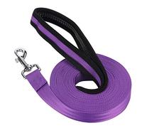 Vivifying Dog Training Lead Leash, 32FT/10M Long Nylon Training Dog Leash for Pet Tracking Training (Purple)