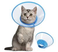 Vivifying Pet Cone, Adjustable Cat Cone, 5.7-8 Inches Lightweight Elizabethan Collar for Puppies, Small Dogs and Cats (Blue)
