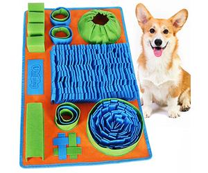Vivifying Sniffing Mat for Dogs, Interactive Feeding Game for Boredom and Mental Stimulation, Dog Feeding Mat Stimulates Natural Foraging Skills and Slow Eating