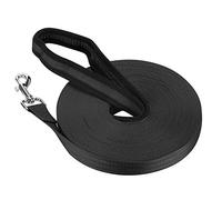 Vivifying Training Lead for Dogs, 20m/65ft Long Nylon Long Line Dog Lead for Pet Tracking Training Obedience Lead Leash (Black)