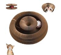 Viviguru Cat Scratcher, Viviguru Cat Toy, Flexible Cats Scratcher Cardboard With Bell-Ball, Cats Scratching Board, Interactive & Transformable (1pcs)