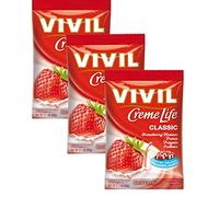 Vivil Creme Life Sugar Free Strawberry Flavour Sweets 3 x 60g