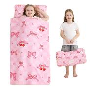 Viviland Toddler Kid Nap Mat for Preschool, Slumber Bag with Pillow and Blanket, Daycare Sleeping Bag Kindergarten Sleep Mat