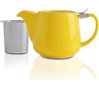 VIVILINEN Porcelain Teapot with SLS Lids and Removable Infuser, 1.2L Ceramic Stump Tea Pot for Blooming & Loose Leaf Tea