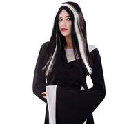 Viving Costumes 200381 Witch Wig for Woman, Black and White, Multi Color, One Si