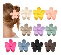 vivinin Flower Claw Clip 10 PCS Claw Clips, Hair Clips For Women Non Slip, Claw Clips for Thick Hair Women Girls Gifts, 10 Colors