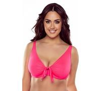 Vivisence 3202 Underwired Non Padded Bikini Top Smooth Made in EU, Neon Pink,34FF
