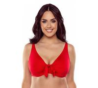 Vivisence 3202 Underwired Non Padded Bikini Top Smooth Made in EU, Red,36DD