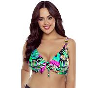 Vivisence 3203 Underwired Soft Bikini Top (Bottoms Available) - Made in EU, Tropical,36C