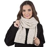 Vivisence Elegant Ladies Winter Scarf Made Of Thick Soft And Warm Fabric For Ultimate Comfort And Style Perfect For Cold Winter And Autumn Days, Beige,UNI