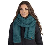 Vivisence Elegant Ladies Winter Scarf With Extra-Long Made From Warm And Soft Fabric Blend Perfect For Cold Winter And Autumn Days Ideal For Everyday Use, Dark Turquoise,UNI