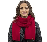 Vivisence Elegant Women's Winter Scarf Made Of Soft And Warm Fabric Perfect For Cold Days And Suitable For Both Casual Elegant And Stylish Outfits, Red,UNI
