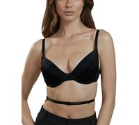 Vivisence Kate 1011 Underwired Push-Up Bra with Inserts Backless Strapless Smooth Multiposition - Made in EU, Black,34B