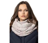 Vivisence Stylish And Elegant Women’S Winter Snood Scarf Thick And Warm For Ultimate Comfort Crafted Perfect Accessory For Staying Cozy And Chic During Cold Weather, White Melange,UNI