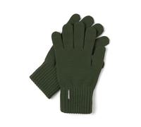 Vivisence Stylish And Warm Five-Finger Winter Gloves For Women With Wide Welt Finish Soft And Warm Wool Blend Material Ideal For Winter And Cold Autumn Days, Green,UNI