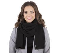 Vivisence Stylish Women's Winter Scarf Made From Warm And Soft Fabric Blend For Ladies Comfortable Design Perfect For Cold Winter And Autumn Days, Black,UNI